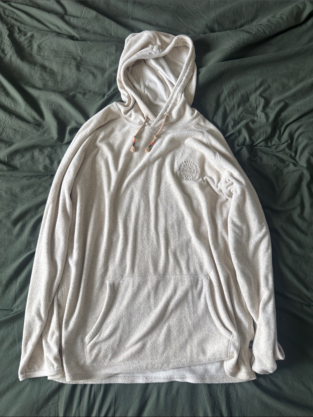 Howler Brothers Cream Hooded Pullover - Terry Knit